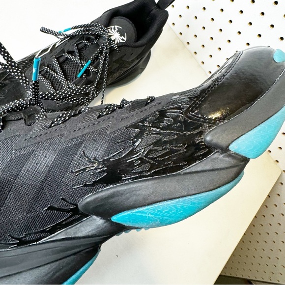Adidas | RARE Impact FLX 2 TF “Venom” Black Colorway Spider-man Sneakers Sz 10.5 - Picture 9 of 14